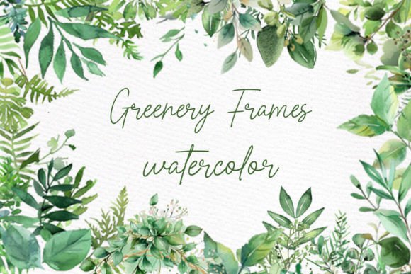 Download Greenery Watercolor Clipart Foliage Png - Greenery Collection