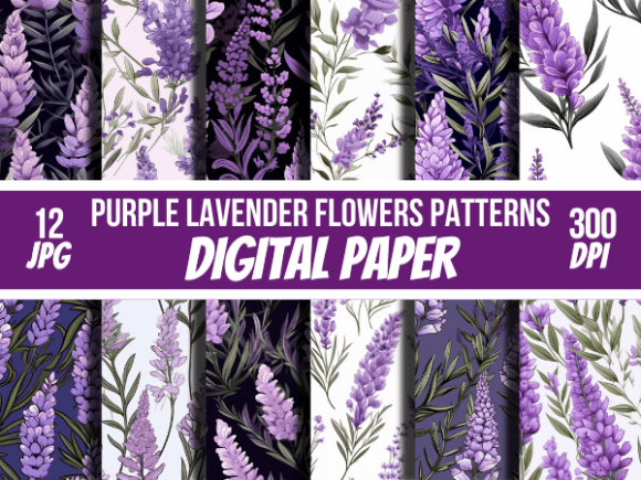 Download Purple Lavender Flowers Papers Patterns - Lavender flower Collection