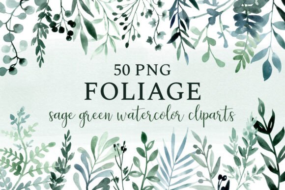 Download Leaves &amp; Foliage, Sage Greenery Clipart - Greenery Collection