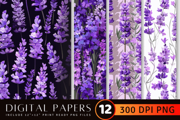 Download Purple Lavender Flowers Digital Paper Ba - Lavender flower Collection