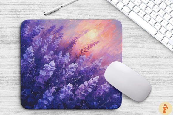 Download Purple Lavender Flowers Art Mouse Pad - Lavender flower Collection