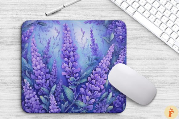 Download Purple Lavender Flowers Art Mouse Pad - Lavender flower Collection