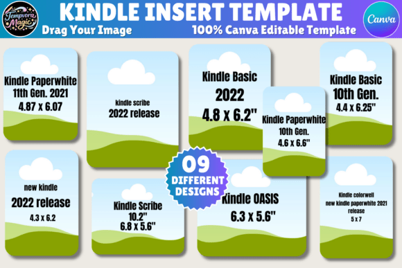 Download Kindle Insert Template Canva Editable - Kindle Collection