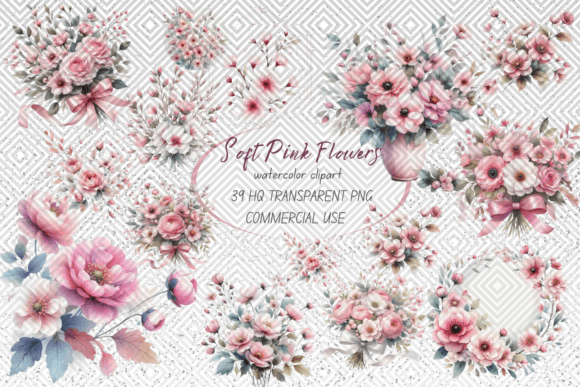 Download Soft Pink Flowers Clipart - Pink flowers Collection